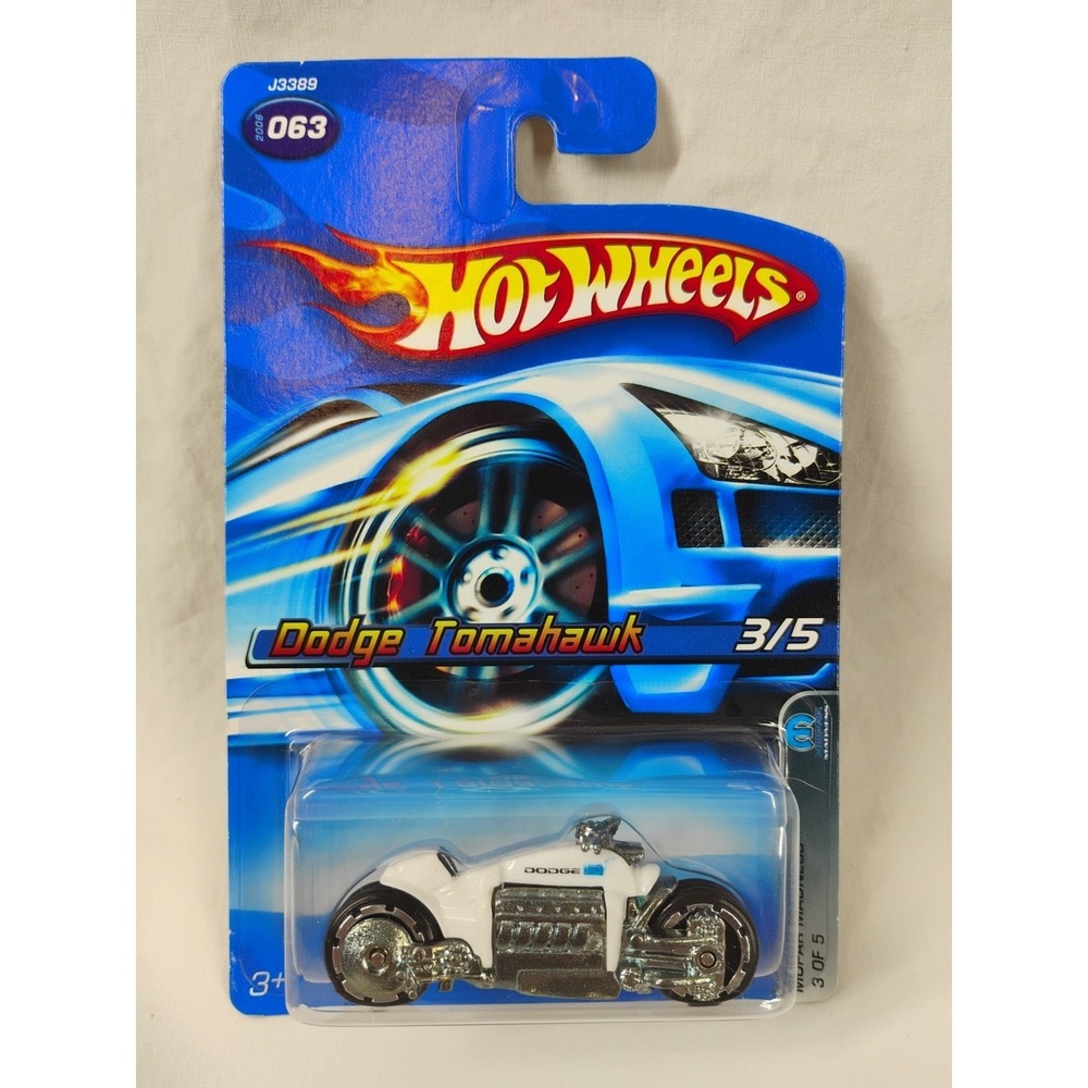 2006 Hot Wheels #063 Mopar Madness Dodge Tomahawk White 3/5
